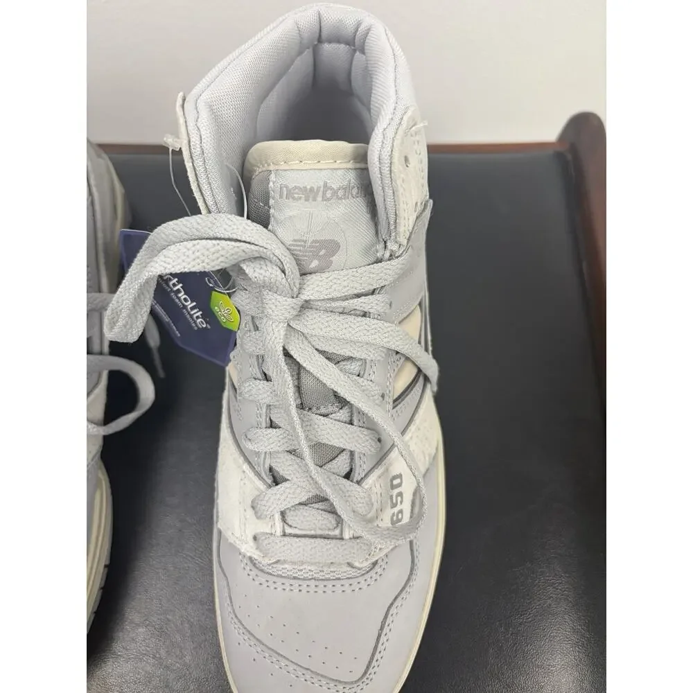 New Balance 650R BB650RGG Gray High Top Sneakers Men 6.5 Women 8 NWT Defect